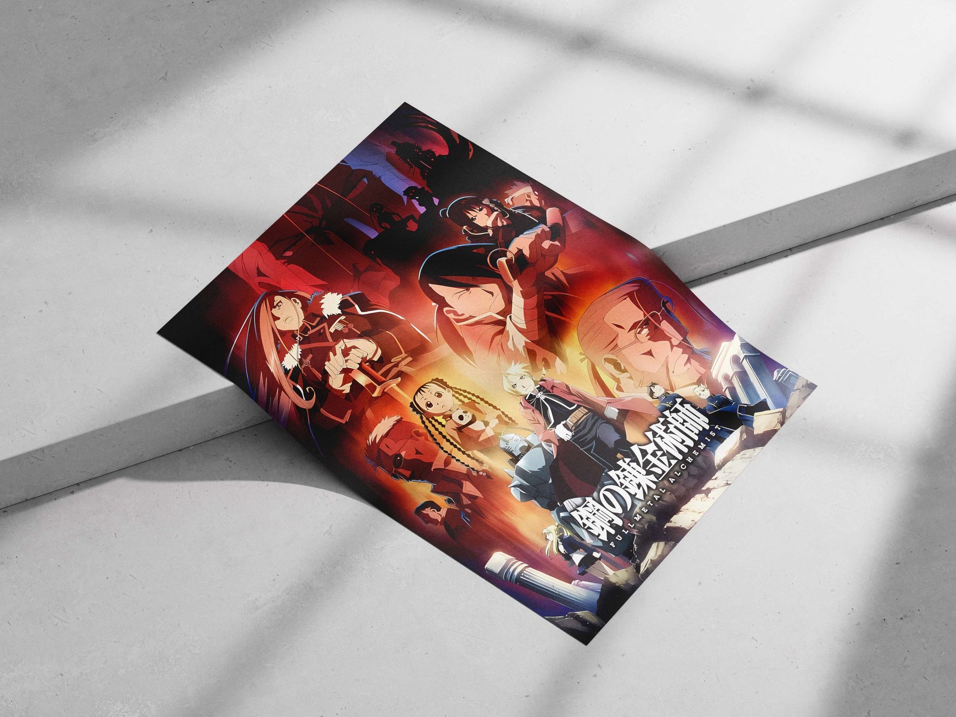 Characters from the "Fullmetal Alchemist" anime franchise. Main Subject: Characters from the "Fullmetal Alchemist" anime