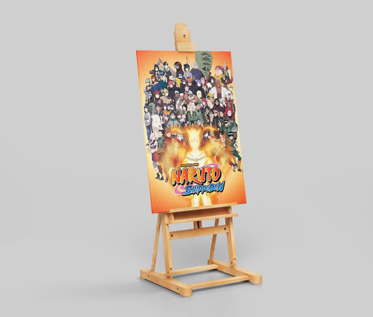 Naruto Shippuden All Characters Grand Cast Anime Poster - Shonen Jump Shinobi Group Art Print