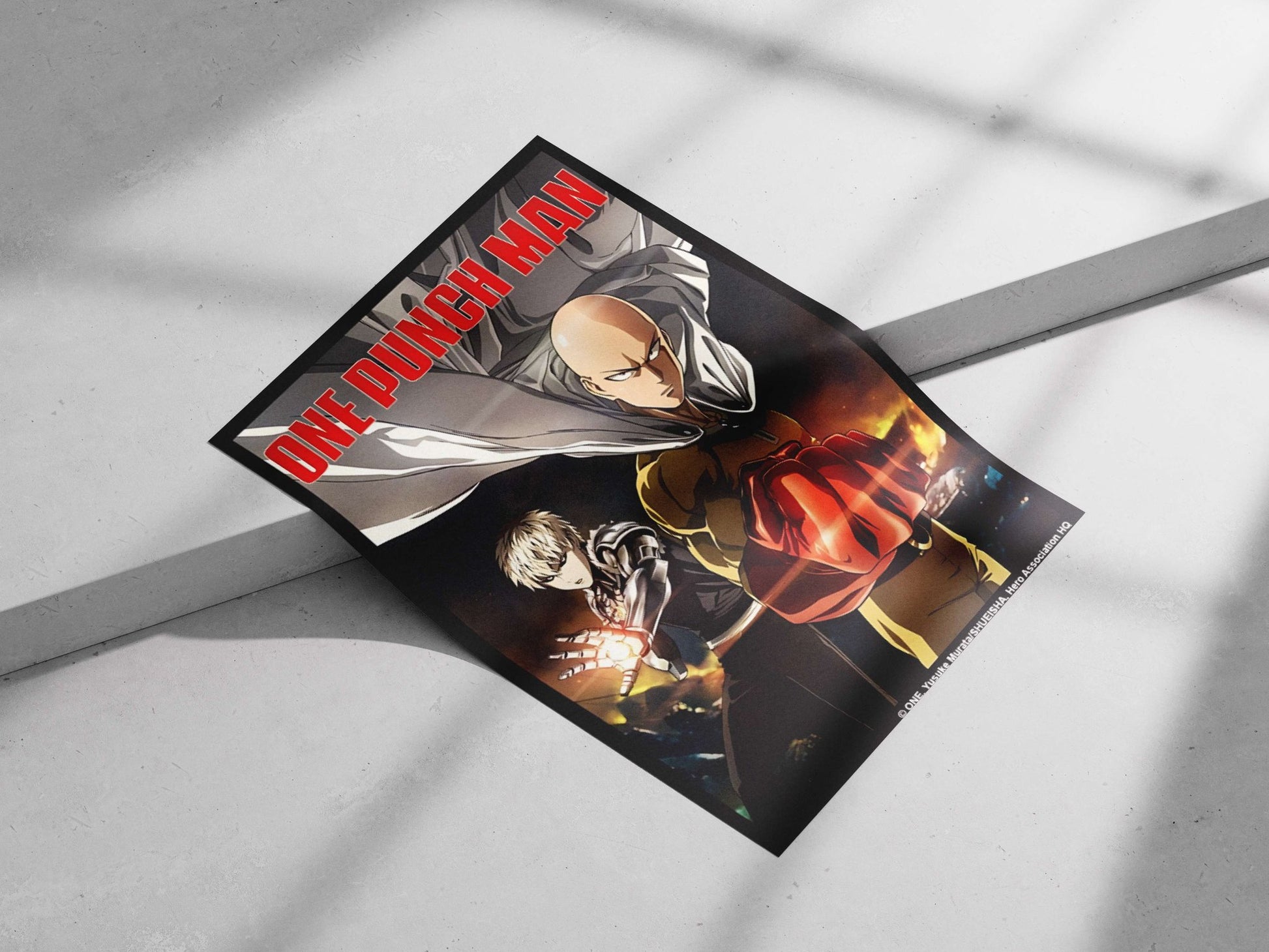 Saitama and Genos from the One Punch Man franchise Saitama & Genos - Heroic Friendship