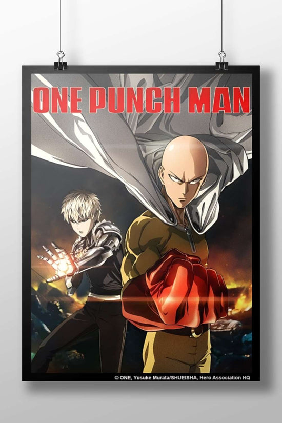 Saitama and Genos from the One Punch Man franchise Saitama & Genos - Heroic Friendship