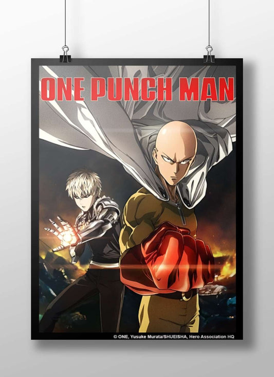 Saitama and Genos from the One Punch Man franchise Saitama & Genos - Heroic Friendship