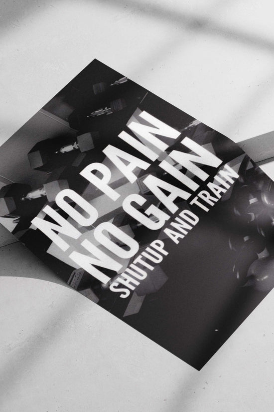 Shutup And Train - Discipline Noir Poster