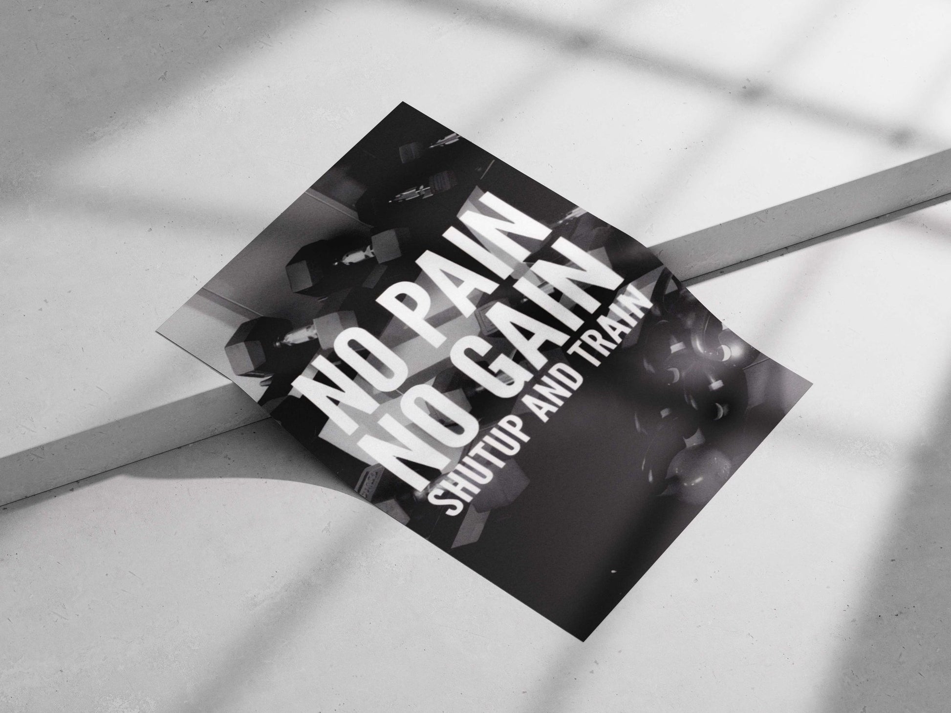 Shutup And Train - Discipline Noir Poster