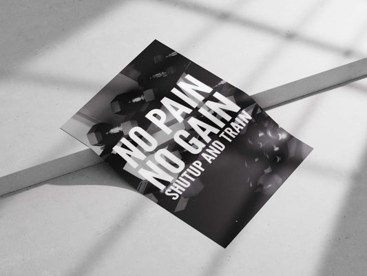 Shutup And Train - Discipline Noir Poster