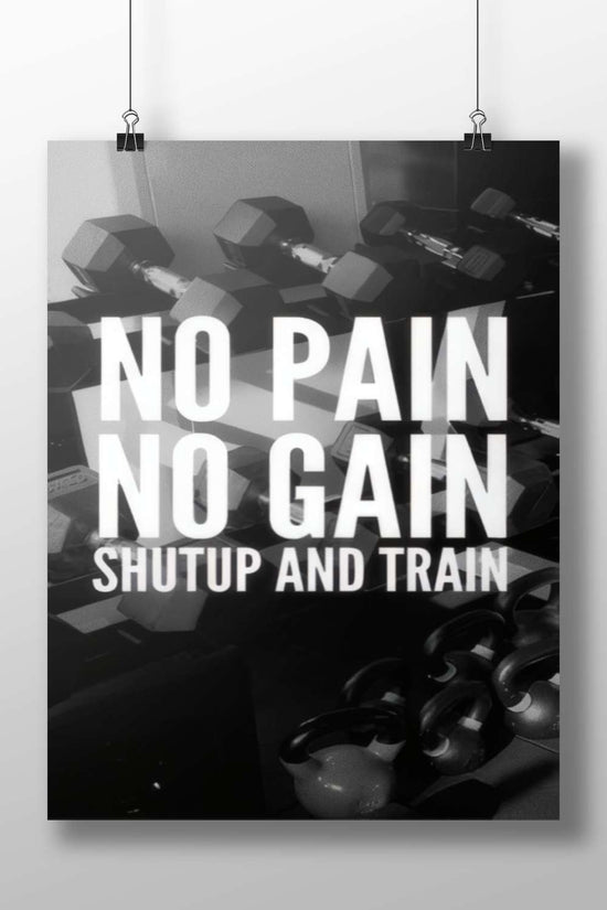 Shutup And Train - Discipline Noir Poster
