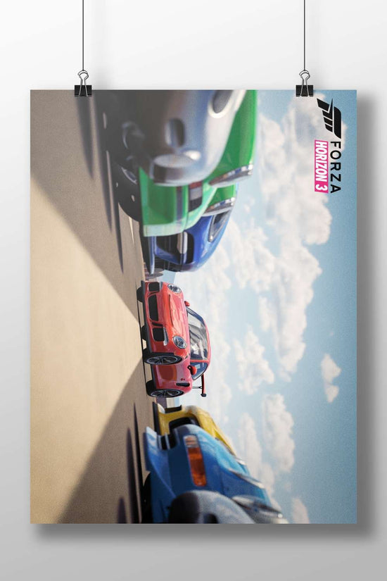 Porsche 911 GT3 RS (from Forza Horizon 3) Main Subject: Porsche 911 GT3 RS (from Forza Horizon 3) Matte BoizzBoard rigid