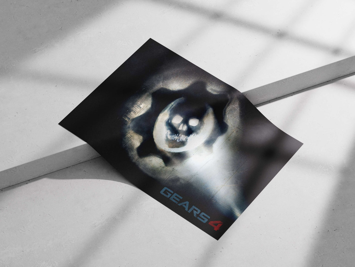 Gears of War logo (gear emblem with skull from Gears 4) Main Subject: Gears of War logo (gear emblem with skull from Gears