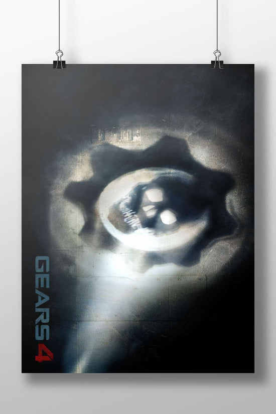 Gears of War 4 logo (gear with skull emblem) Main Subject: Gears of War 4 logo (gear with skull emblem) Matte BoizzBoard