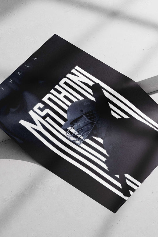 Ms Dhoni - Iconic Noir Poster
