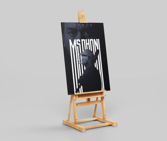 MS Dhoni “THALA” Poster – Minimalist Cricket Wall Art Tribute (CSK Captain Cool)