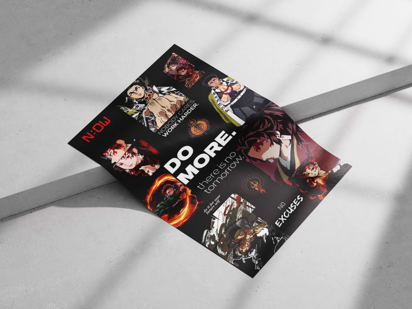 Demon Slayer characters Main Subject: Demon Slayer characters Matte poster print — Anime wall art India | PosterBoizz