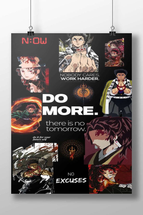 Demon Slayer characters Main Subject: Demon Slayer characters Matte BoizzBoard rigid print — Anime wall art India |