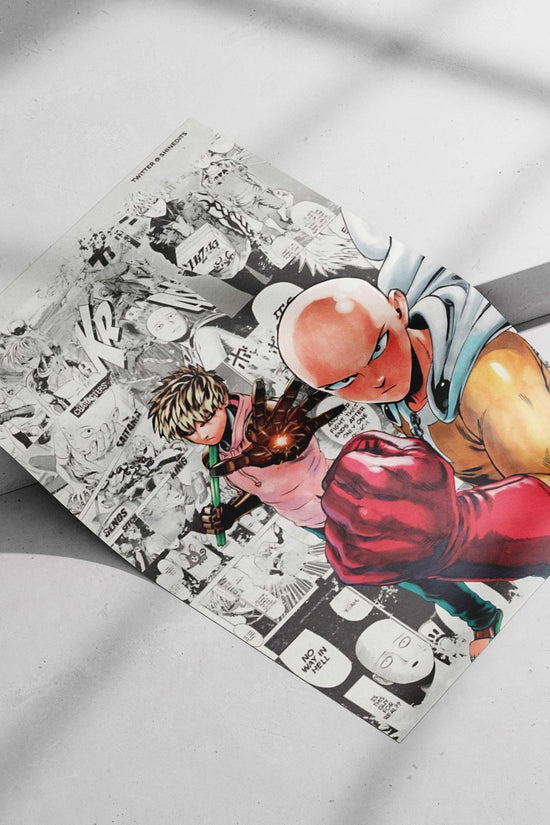Saitama and Genos from One Punch Man Saitama & Genos - Powerhouse Duo Poster