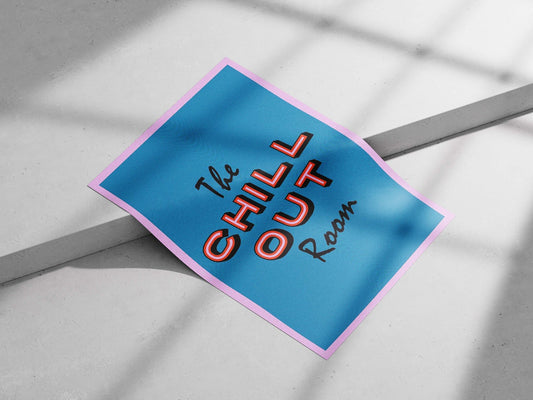 The Chill Out Room Main Subject: The Chill Out Room Matte poster print — Art wall art India | PosterBoizz