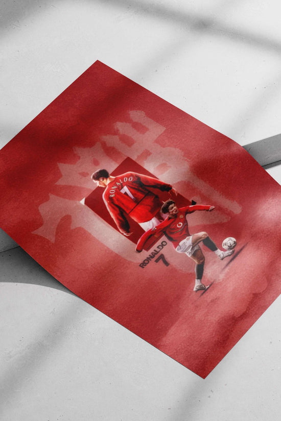 Cristiano Ronaldo (Manchester United, number 7) Cristiano Ronaldo - #7 Icon Poster