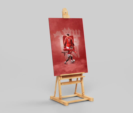 Cristiano Ronaldo Manchester United Poster – Iconic #7 Tribute Wall Art | CR7 Football Decor