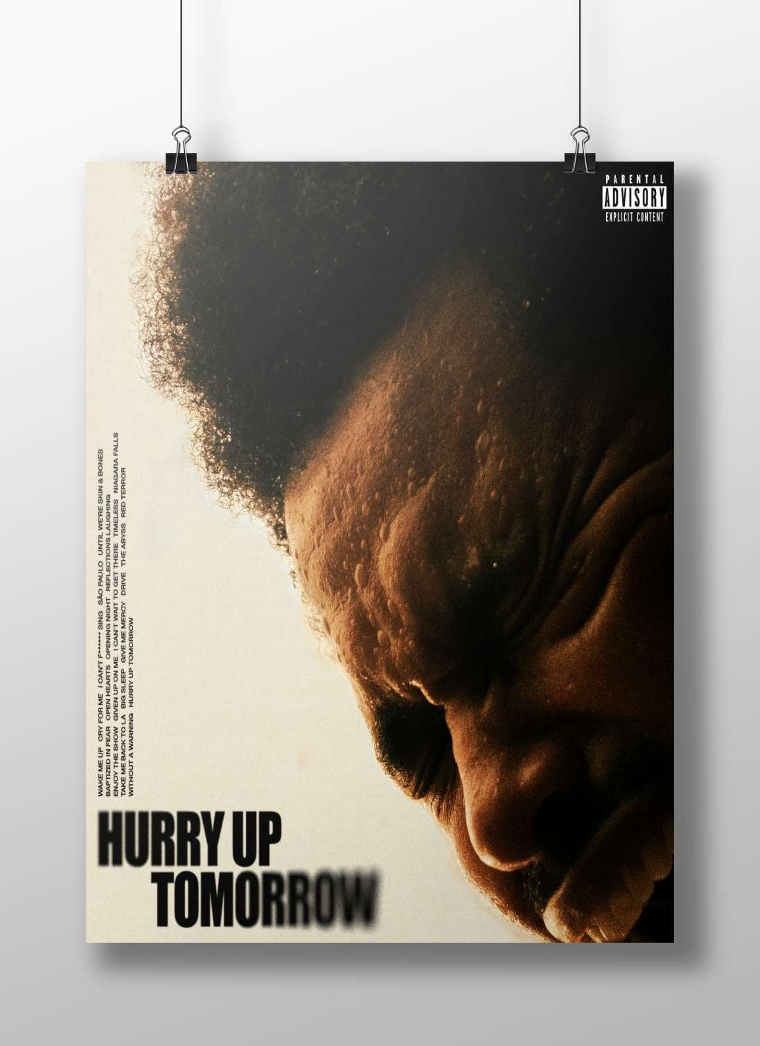 Hurry Up Tomorrow Main Subject: Hurry Up Tomorrow Matte BoizzBoard rigid print — Quotes wall art India | PosterBoizz