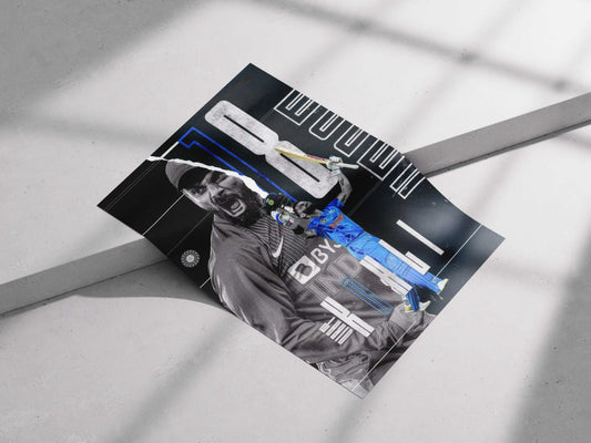 Virat Kohli “18” Poster – Aggressive Cricket Wall Art for Fans & Collectors (King Kohli Tribute)