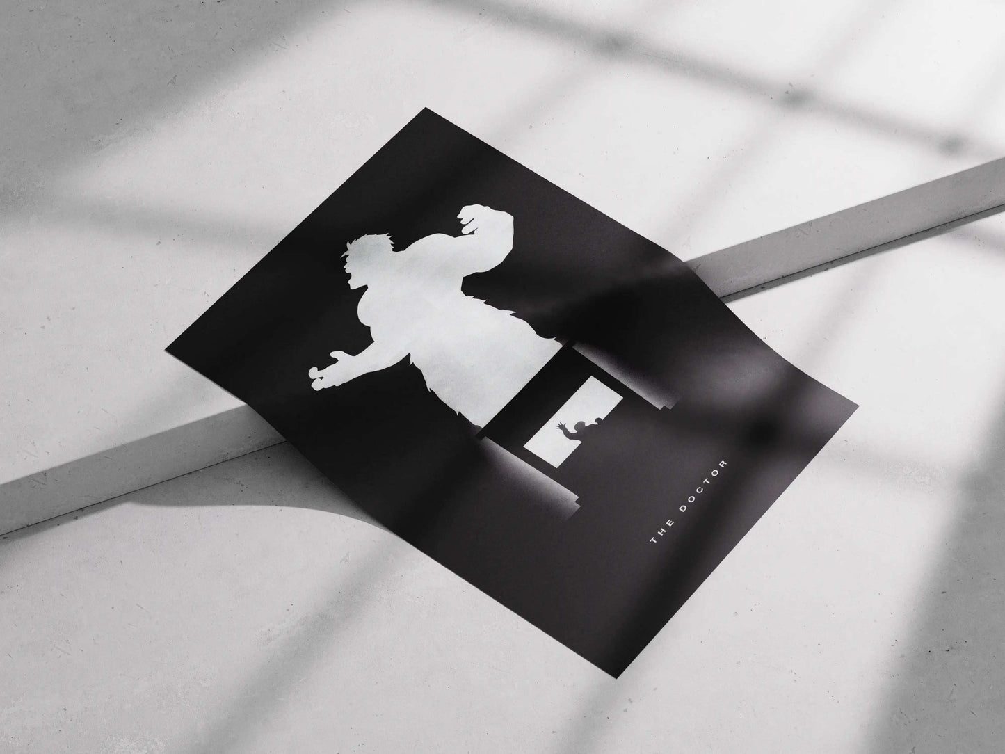 Hulk "The Doctor" Bruce Banner Minimalist Movie Poster - Inner Demon Transformation Art Print
