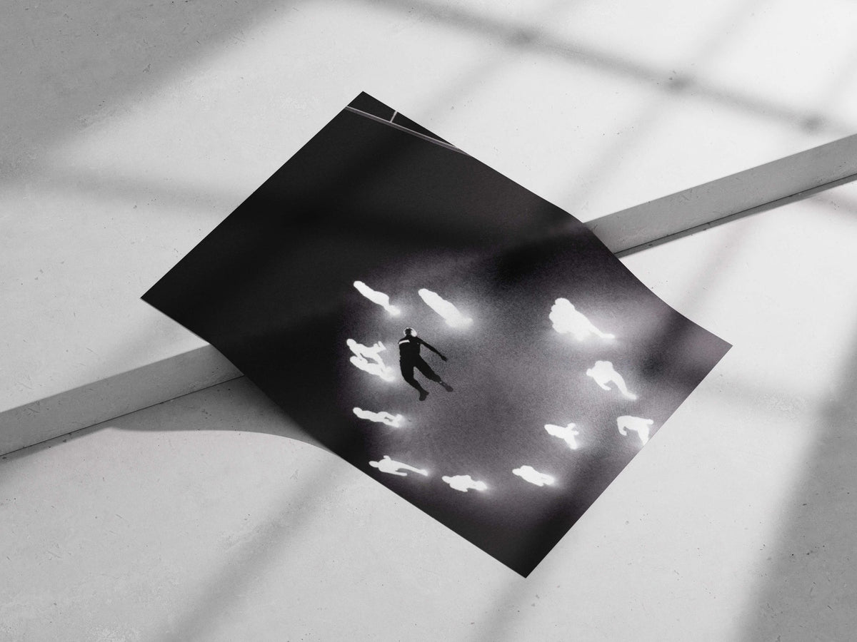 a dancer Rudra The Dancer - Noir Art Poster