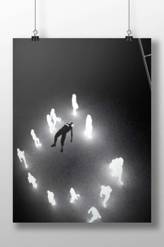 a dancer Rudra The Dancer - Noir Art Poster