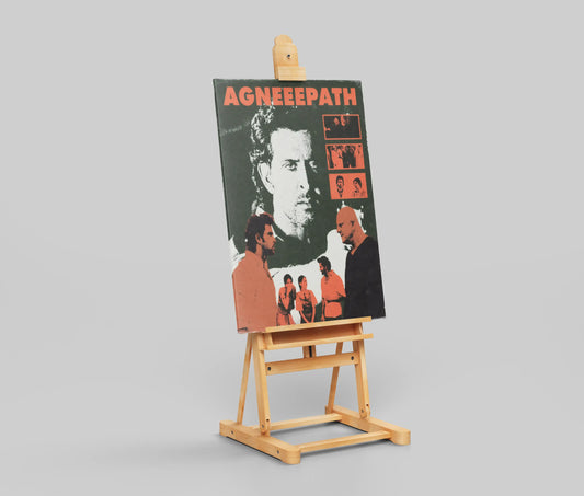 Agneepath Bollywood Classic Poster | Vintage Amitabh Bachchan Wall Art | Retro Bollywood Movie Poster for Room Décor
