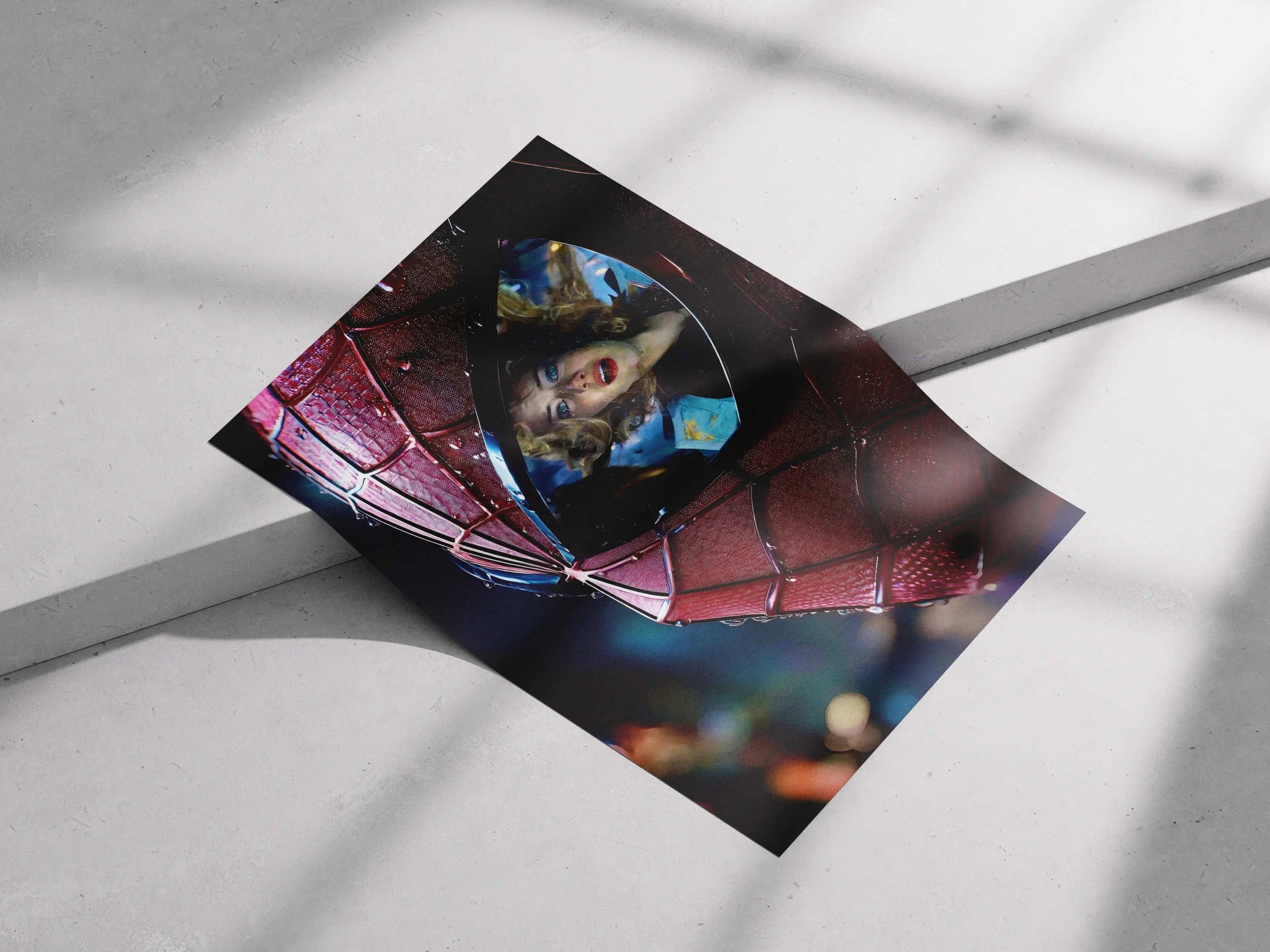 The Amazing Spider-Man 2 Gwen Stacy Reflection Movie Poster - Spidey's Mask Emotional Art Print