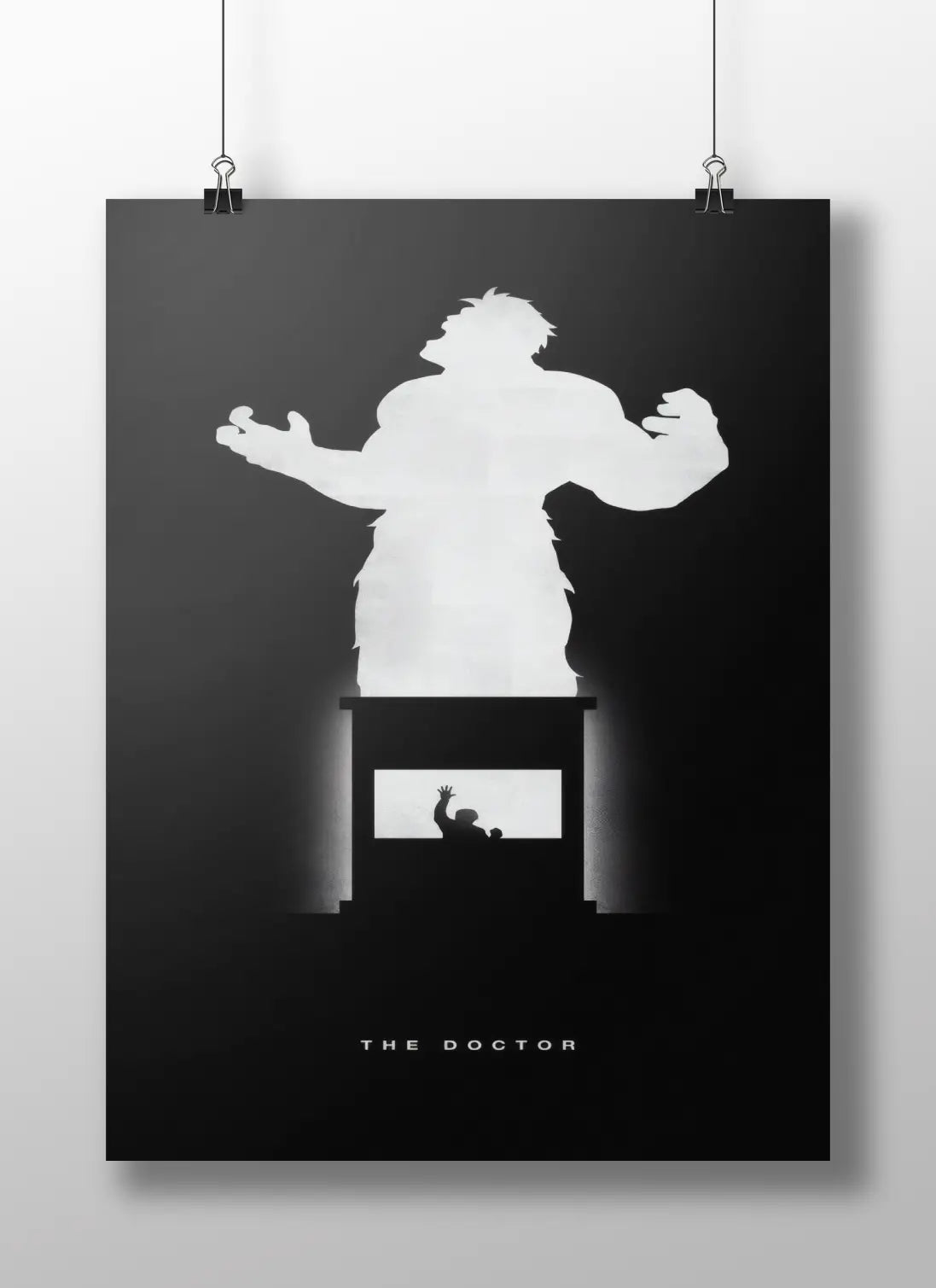Hulk "The Doctor" Bruce Banner Minimalist Movie Poster - Inner Demon Transformation Art Print