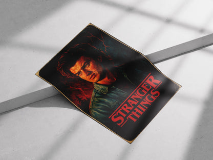Stranger Things - Steve Harrington Retro Art Print