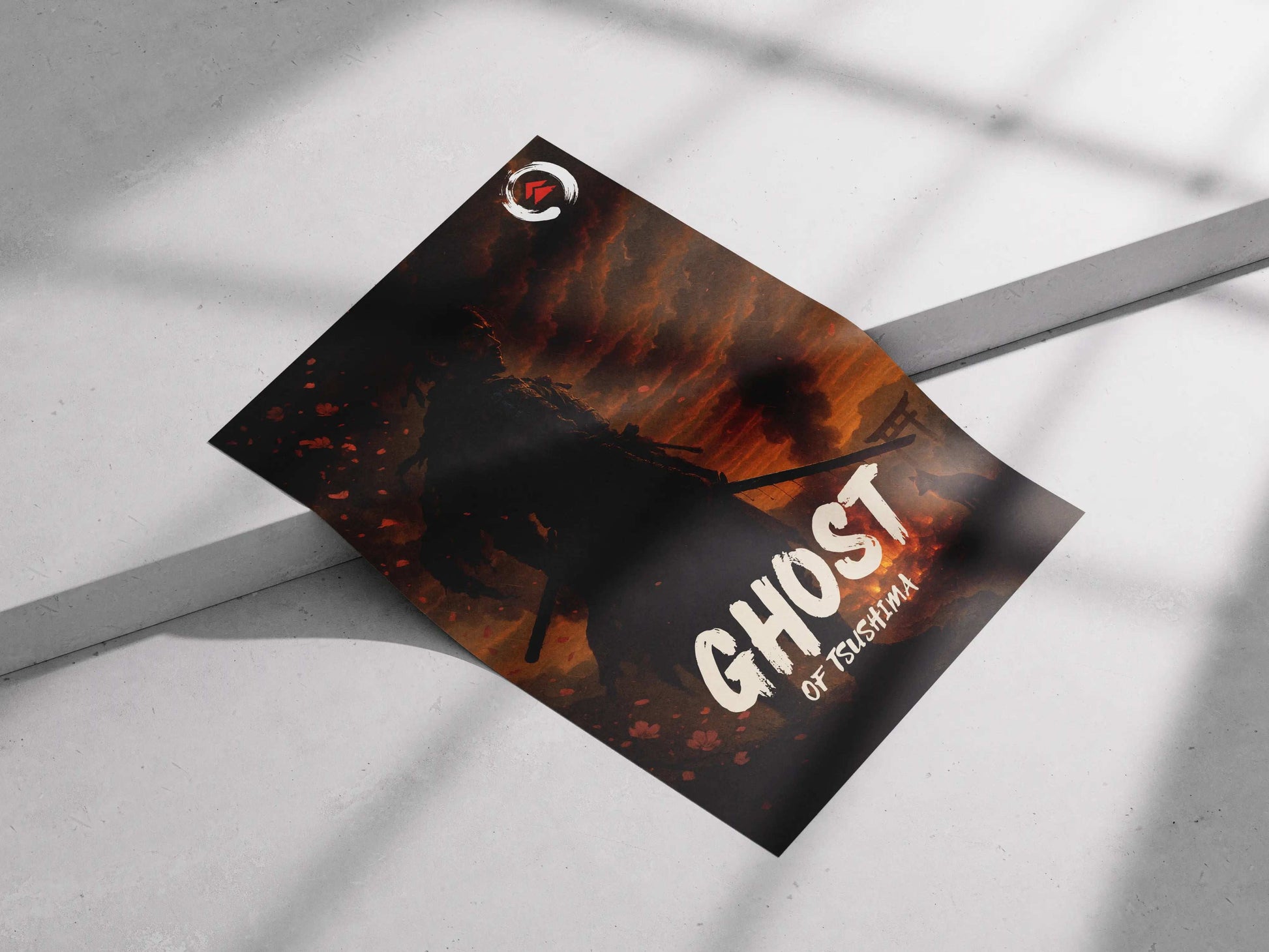 Ghost of Tsushima Poster – Samurai Warrior Wall Art | Gaming Poster for PlayStation Fans