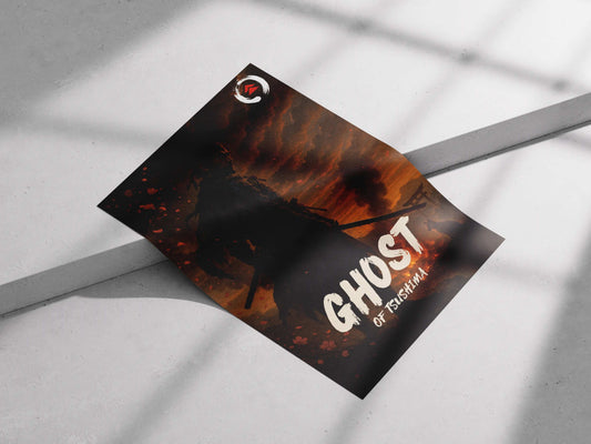Ghost of Tsushima Poster – Samurai Warrior Wall Art | Gaming Poster for PlayStation Fans
