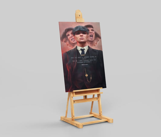 Peaky Blinders Tommy Shelby "How You Able To Manage Always Be Calm?" Quote Poster - Emotional Depth Art Print