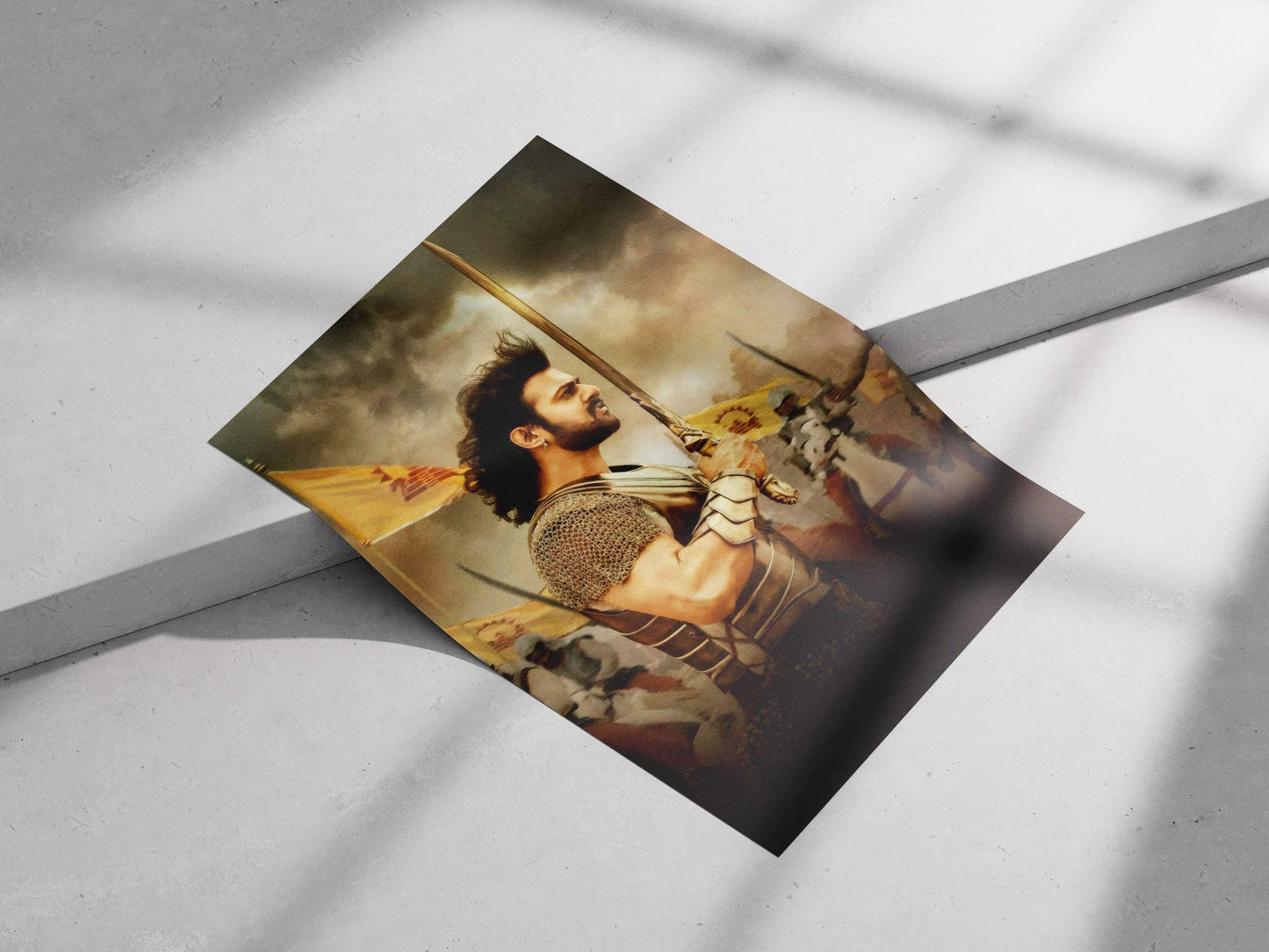 The Baahubali franchise (specifically the warrior character from the Telugu epic film series) Main Subject: The Baahubali