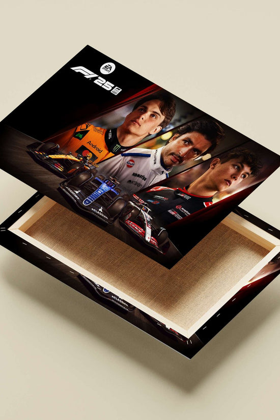 Max Verstappen (Red Bull Racing), Charles Leclerc (Scuderia Ferrari), and Lando Norris (McLaren F1 Team) for the video game