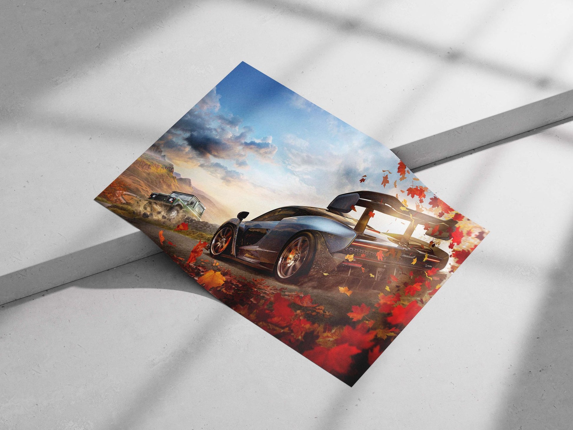 McLaren Senna Main Subject: McLaren Senna Matte poster print — Cars wall art India | PosterBoizz
