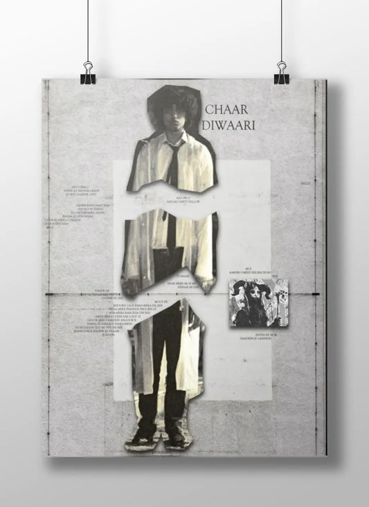 CHAAR DIWAARI - Deconstructed Portrait Art Print