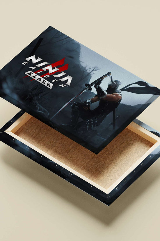 Ninja Gaiden Black Main Subject: Ninja Gaiden Black Canvas wall art — Gaming wall art India | PosterBoizz