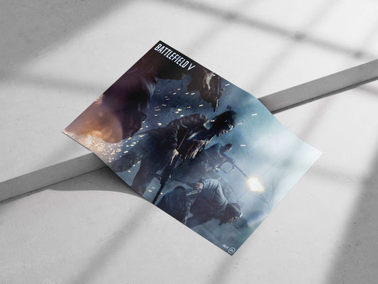 Battlefield V (video game) Main Subject: Battlefield V (video game) Matte poster print — Gaming wall art India | PosterBoizz