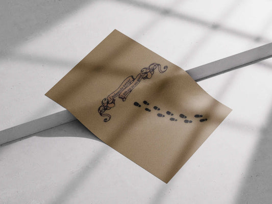 "I Solemnly Swear I Am Up To No Good" Marauder's Map Footprints Harry Potter Poster - Wizarding World Decor
