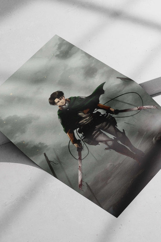 Eren Yeager from Attack on Titan Main Subject: Eren Yeager from Attack on Titan Matte poster print — Anime wall art India |