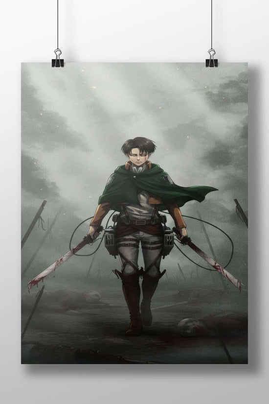 Eren Yeager from Attack on Titan Main Subject: Eren Yeager from Attack on Titan Matte BoizzBoard rigid print — Anime wall