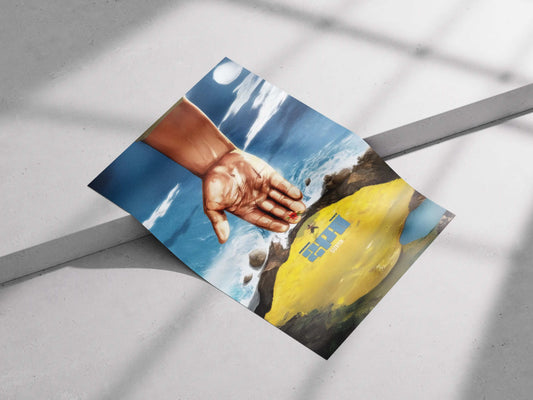 “Kshama” Poster – Seedhe Maut Inspired Art Print | Divine Hand Symbolism x Indian Hip-Hop Aesthetic