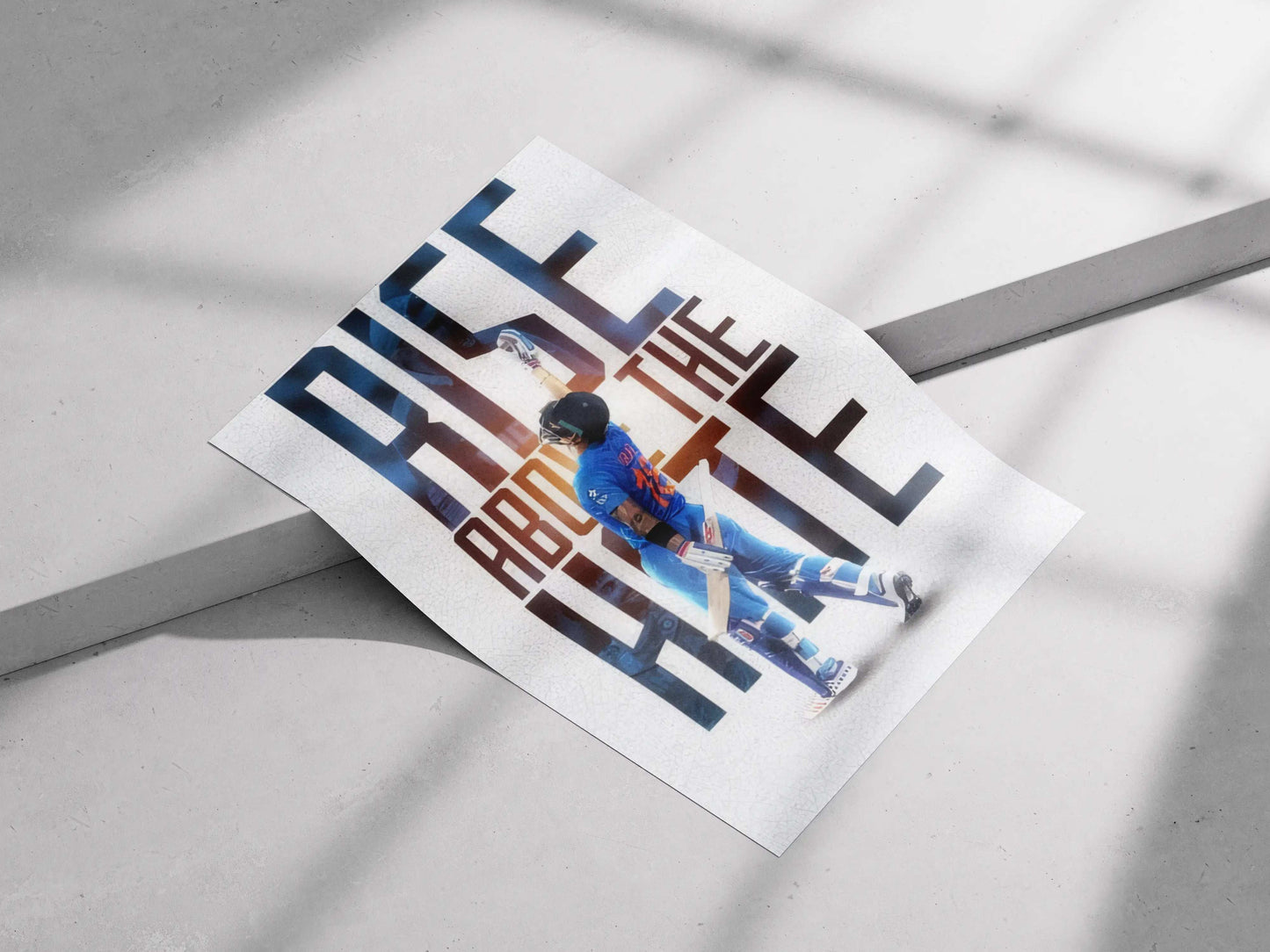 Virat Kohli Motivational Poster – “Rise Above The Hate” | Inspirational Cricket Wall Art