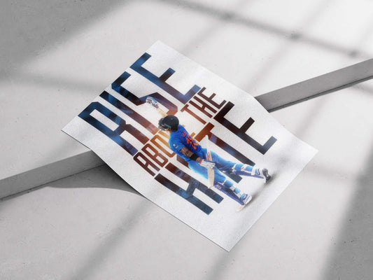 Virat Kohli Motivational Poster – “Rise Above The Hate” | Inspirational Cricket Wall Art