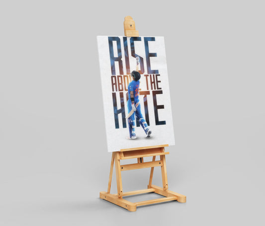 Virat Kohli Motivational Poster – “Rise Above The Hate” | Inspirational Cricket Wall Art