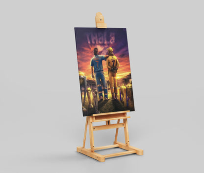 MS Dhoni Thala Legacy Poster – World Cup & CSK IPL Champion Tribute Wall Art