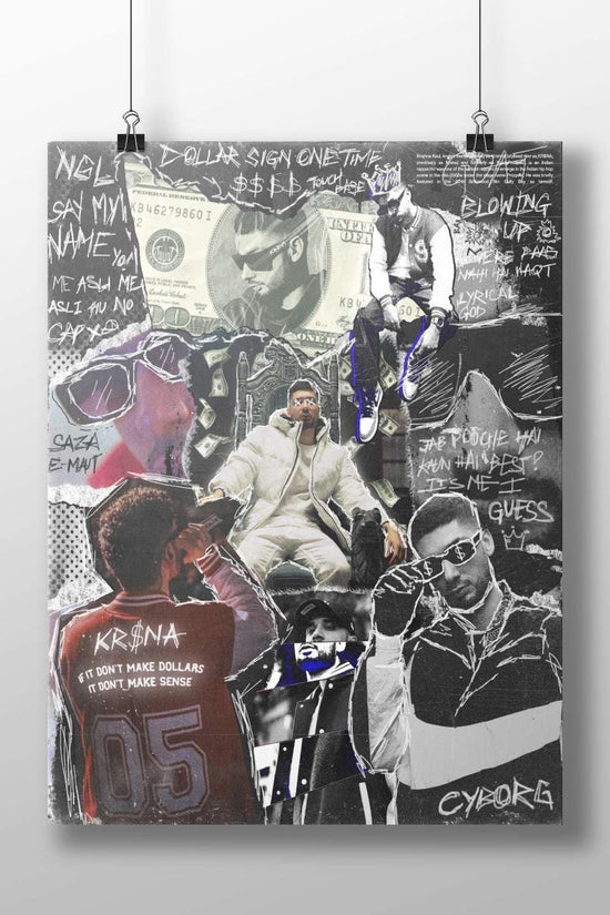 Krishna Kaul Main Subject: Krishna Kaul Matte BoizzBoard rigid print — Sanatan wall art India | PosterBoizz