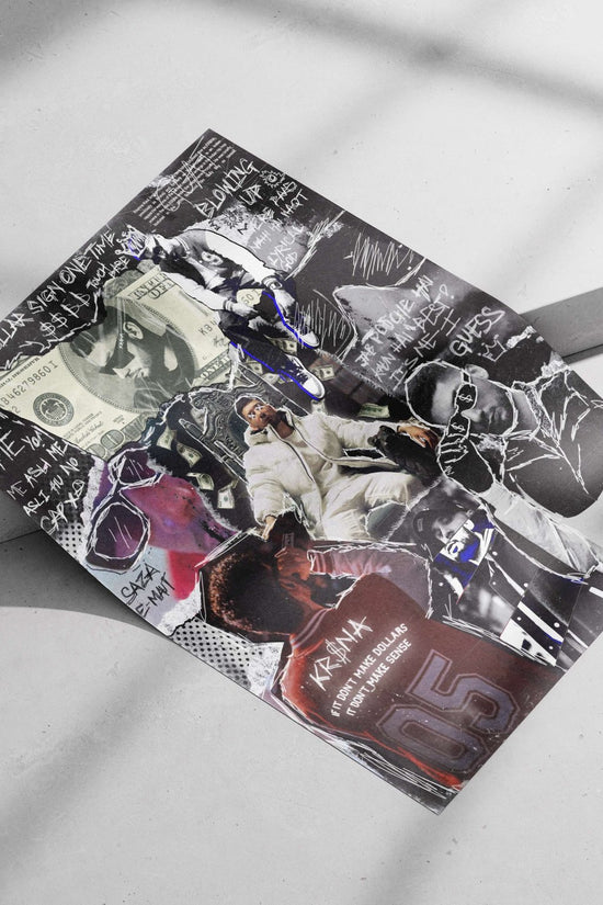 Krishna Kaul (alias KR$NA, Indian rapper) Main Subject: Krishna Kaul (alias KR$NA, Indian rapper) Matte poster print — Desi