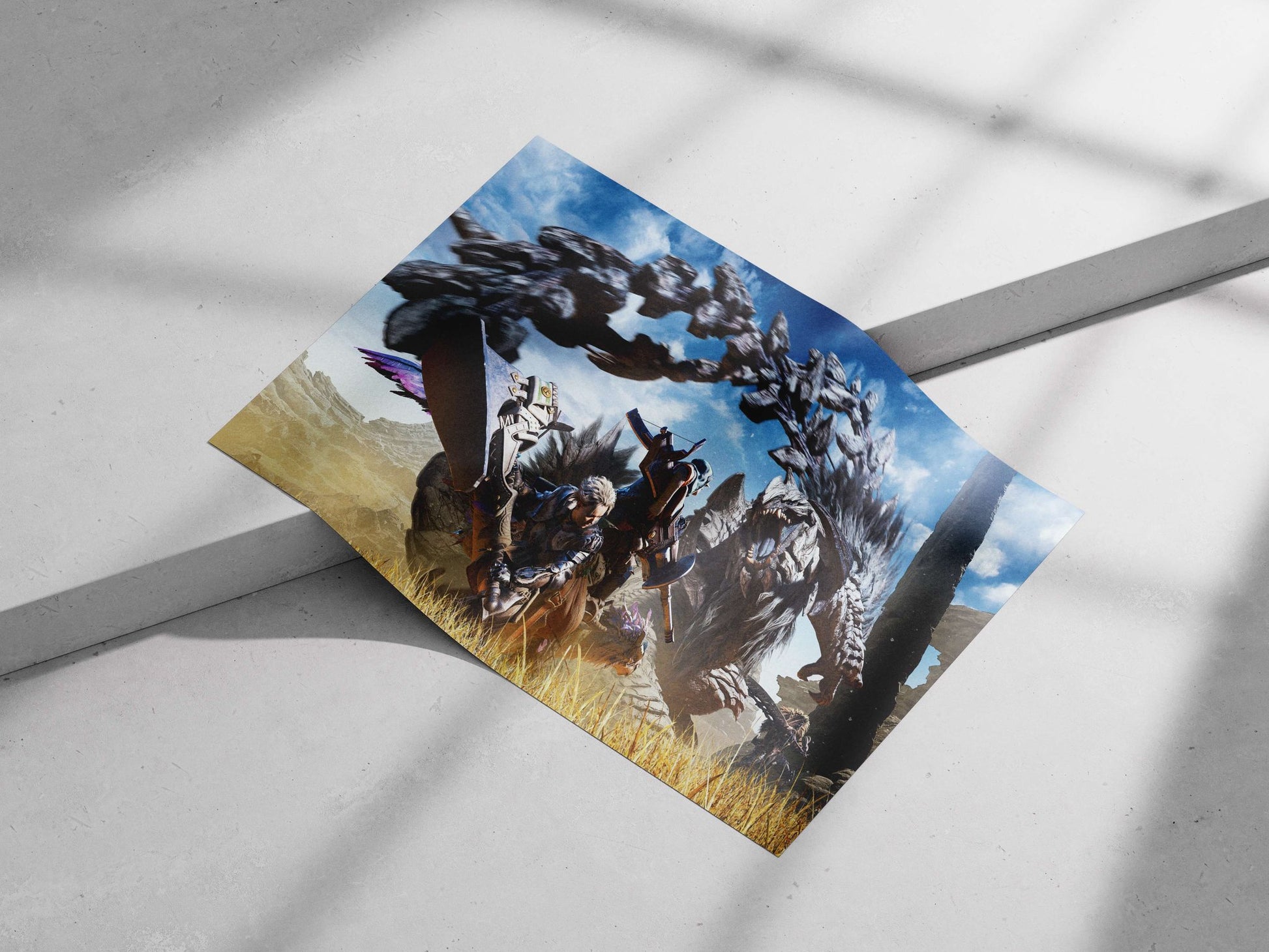 Final Fantasy XIV characters Main Subject: Final Fantasy XIV characters Matte poster print — Gaming wall art India |