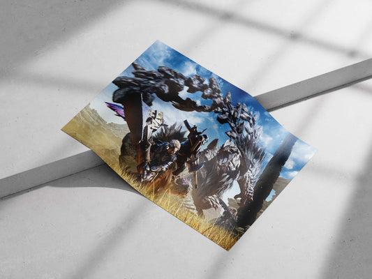 Final Fantasy XIV characters Main Subject: Final Fantasy XIV characters Matte poster print — Gaming wall art India |